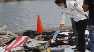 Policía de Indonesia halló partes de cuerpos en el lugar del accidente aéreo