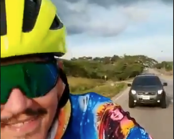 Reto de fe: Un ciclista devoto de la Divina Pastora pedaleó desde Maracay hasta Barquisimeto #14Ene (VIDEO)