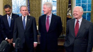 Los cuatro ex presidentes vivos de Estados Unidos condenaron los disturbios en el Capitolio