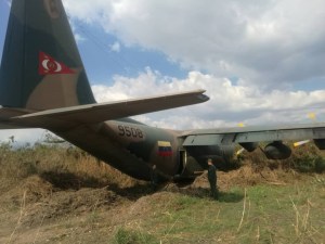 Avión militar sufrió accidente durante aterrizaje en la Base Aérea Libertador de Maracay