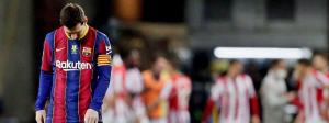Dos partidos de suspensión a Messi por su roja en la Supercopa
