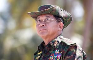 El general Min Aung Hlaing, el ambicioso jefe del ejército birmano