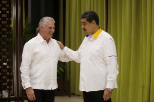 Como era de esperarse: Díaz Canel le sigue “el coro” a Maduro tras los resultados anunciados por el CNE