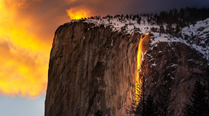 ¡Sorprendente! Así es el fenómeno de la “cascada de fuego” en el Parque Nacional Yosemite