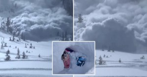 Imágenes aterradoras de una avalancha en Utah enterrando a varias personas