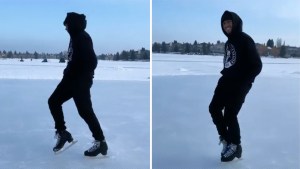 VIRAL: Un patinador imita sobre hielo el “moonwalk” de Michael Jackson y las redes estallan (VIDEO)