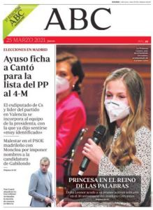 Portadas de la prensa internacional de este jueves 25 de marzo de 2021