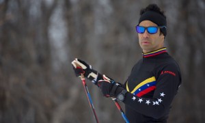 Venezuelan in the US was the only of his ski team in the world championship (7 stars flag)