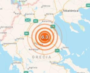 Sismo de magnitud 6,3 sacude el centro de Grecia