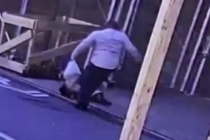 Crimen perturbador: Empujó y pateó brutalmente a una anciana asiática en Nueva York (Video)