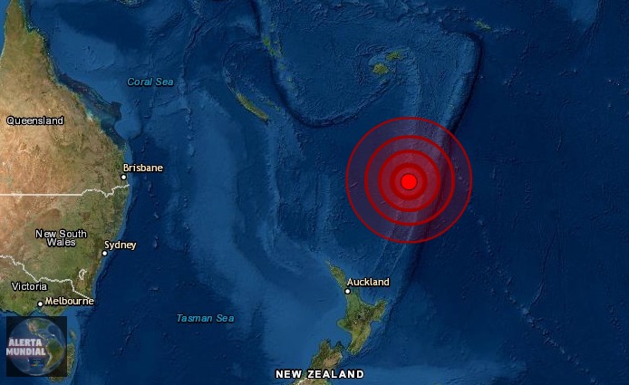 Alerta de tsunami por un sismo de magnitud 8 cerca de Nueva Zelanda