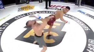 Espectacular nocaut en MMA: Desplomó a su rival al propinarle una brutal patada con giro (Video)