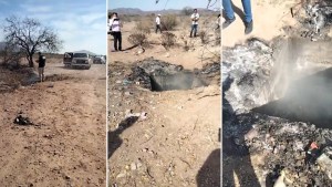 Descubren en México una fosa clandestina ARDIENDO con restos humanos (Videos)