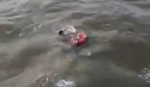 EN VIDEO: Mujer fue rescatada luego de pasar más de 10 horas en el mar tras naufragio en Delta Amacuro