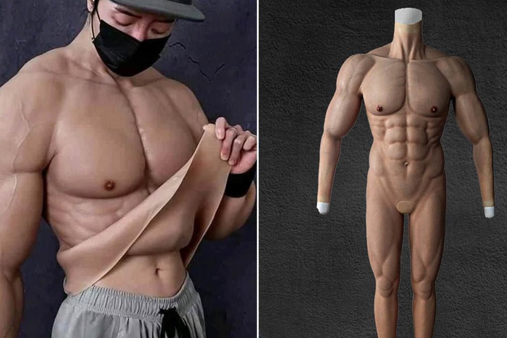 Los nuevos trajes hiperrealistas que hacen parecer musculosos a los hombres (Fotos)