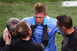 Figura del Manchester City sufrió fractura de órbita y de nariz tras choque en la final de la Champions