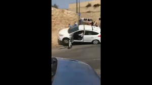 Un conductor israelí atropelló a un manifestante palestino en Jerusalén