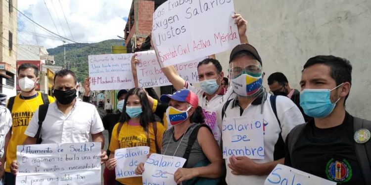 En apoyo al Acuerdo de Salvación venezolanos de varios estados salieron a protestar por la reactivación productiva (Fotos)