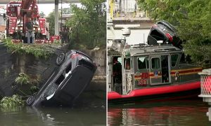 Mujer perdió la vida después de que su carro se precipitara en un arroyo de Nueva York