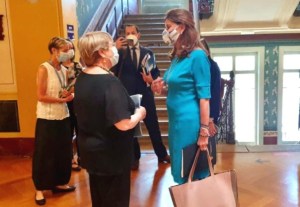 La Vicepresidenta y Canciller de Colombia se reúne con la comisionada de las Naciones Unidas para los DDHH, Michelle Bachelet