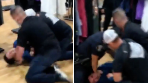 Cuatro policías fueron capturados EN VIDEO mientras golpeaban a un adolescente en EEUU