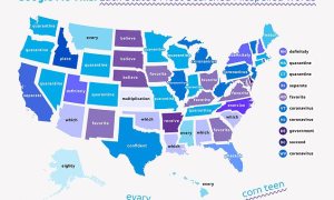 Datos de Google Trends revelaron la mayor cantidad de palabras mal escritas en cada estado de EEUU