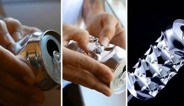 ¡Sin palabras! Artista crea increíbles esculturas con latas de soda (Video)