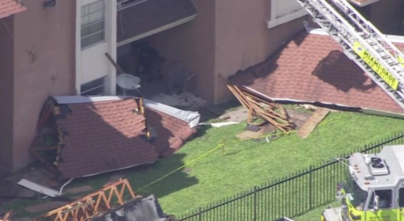Colapsó el techo de un edificio en Miami y las autoridades evacuaron a sus ocupantes