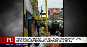 Venezolano fue asesinado por un compatriota durante una pelea en plena vía de Perú