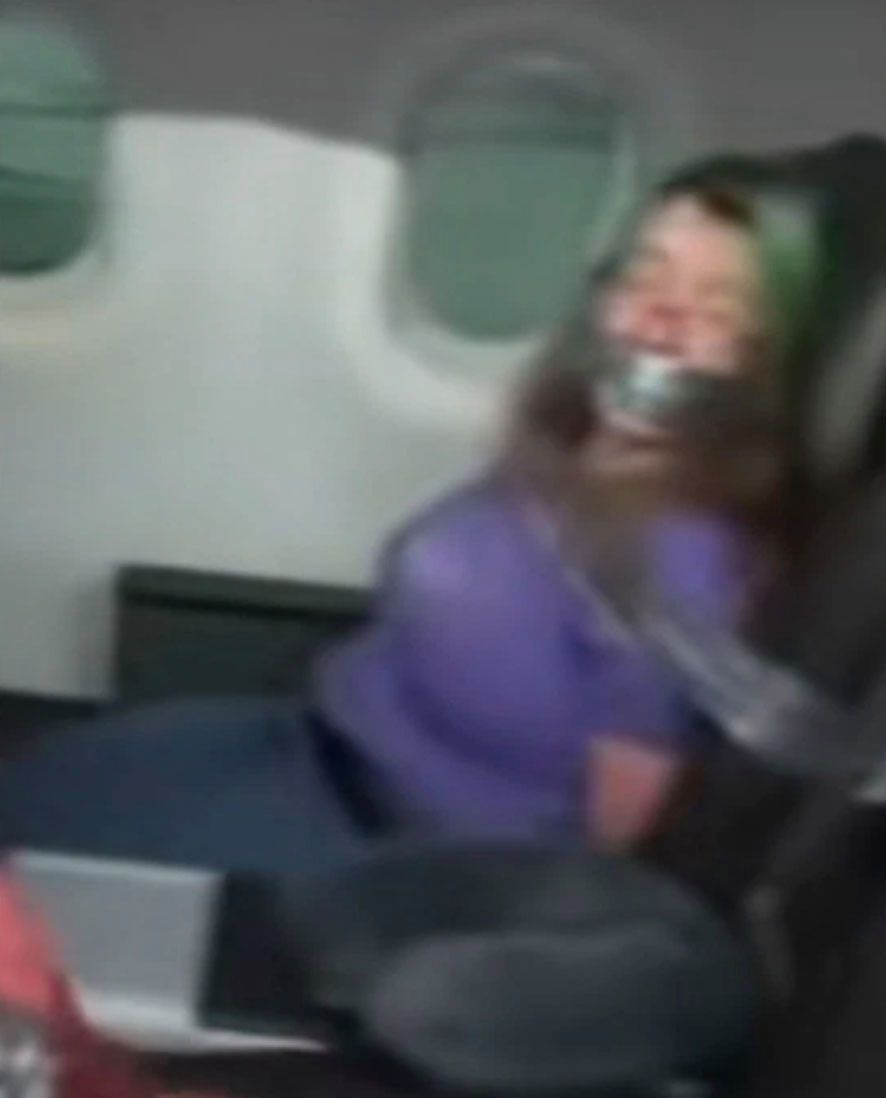 Ataron a una mujer en un vuelo a Carolina del Norte por querer abrir la puerta del avión (VIDEO)