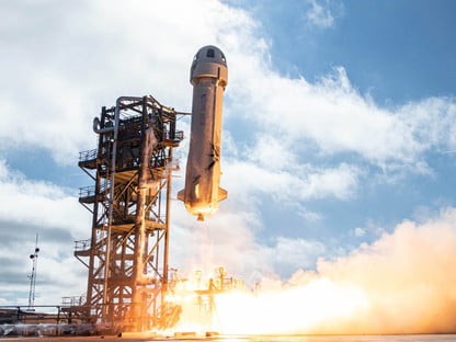 EN VIDEO: Así fue el despegue de la nave de Blue Origin que transportó a Jeff Bezos al espacio
