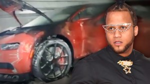 Dominicano “El Alfa” rompió el silencio tras el incendio de su vehículo Bugatti