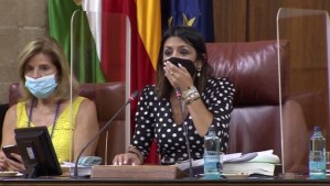 El momento en el que una rata se coló en el Parlamento de Andalucía y causó revuelo entre los diputados (VIDEO)