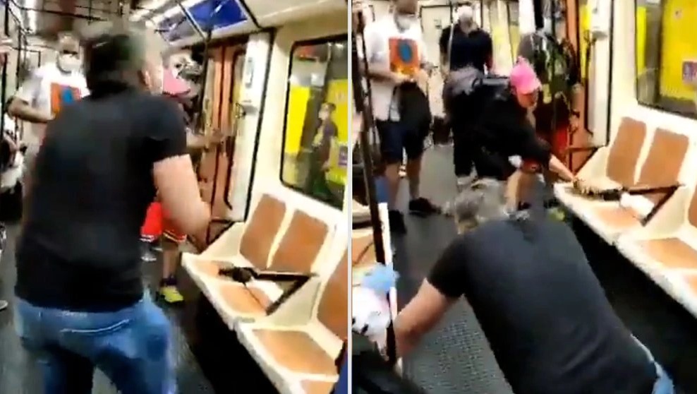 Enfermero perdió el ojo tras pedirle a pasajero del metro de Madrid que use mascarilla (VIDEO)