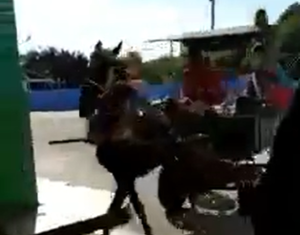 En una carreta a caballo, así llegaban los heridos de las protestas en Cuba al hospital (VIDEO)