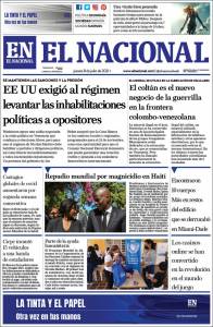 Portadas de este jueves 8 de julio de 2021