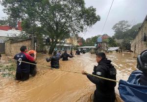 Grace inunda capital del estado mexicano de Veracruz
