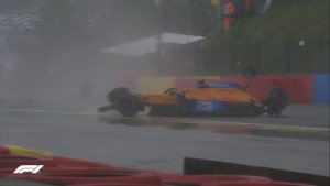Impactante accidente de Lando Norris en la clasificación del Gran Premio de Bélgica de la Fórmula 1 (FOTOS)