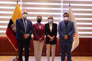 Juan Flores recibió en Ecuador a los diputados a la legítima AN Olivia Lozano y Williams Dávila (FOTOS)