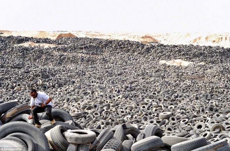 Kuwait convertirá su “cementerio de neumáticos” en una nueva ciudad