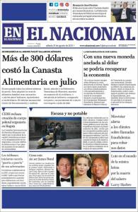 Portadas de este sábado 21 de agosto de 2021