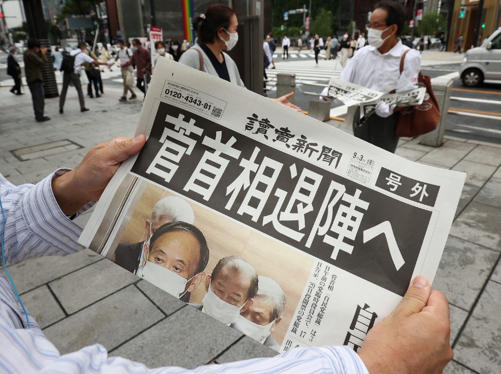 El primer ministro japonés Yoshihide Suga anuncia que no será candidato en las próximas elecciones