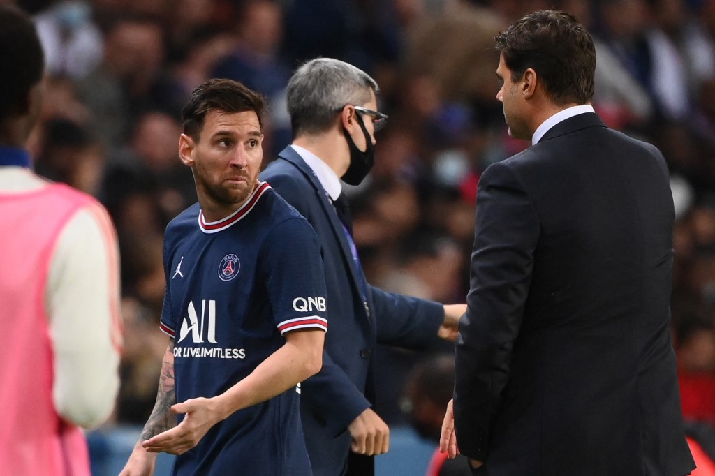 Pochettino reveló qué le dijo Messi tras el cambio de la polémica en el PSG
