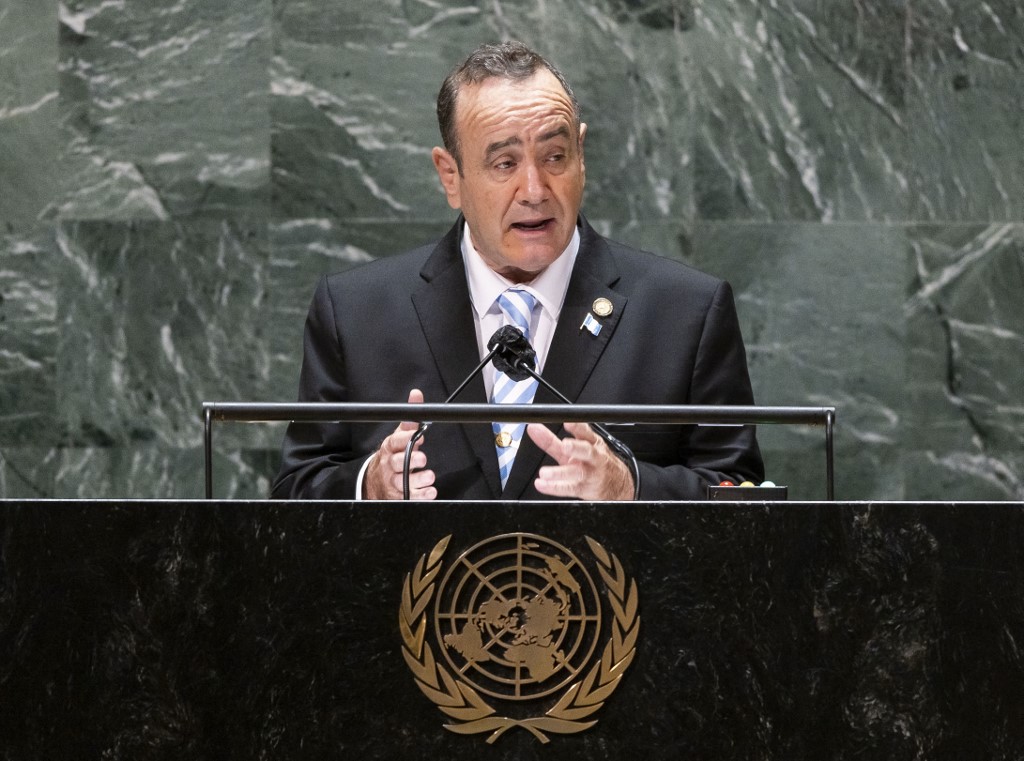 Giammattei ante la ONU: El 95 % de los aviones con drogas que llegan a Guatemala salen de Venezuela