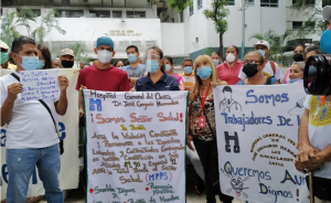 Trabajadores de la salud exigieron un ajuste salarial ante la reconversión monetaria #29Sep (FOTOS)