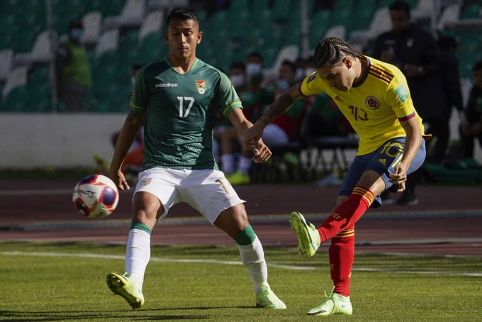 Bolivia y Colombia abren triple fecha de eliminatorias con empate 