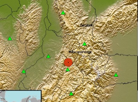 Sismo de magnitud 4,4 en el noreste de Colombia