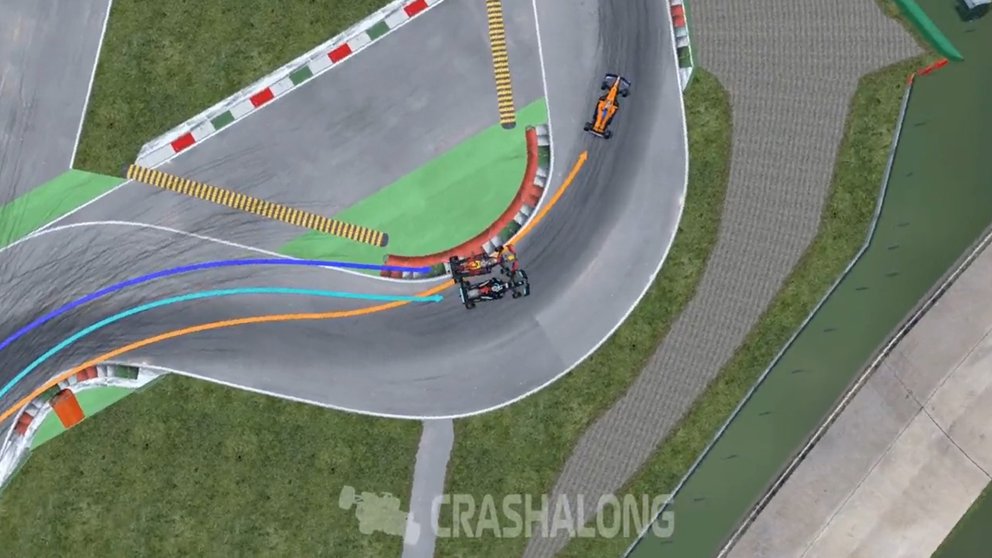 La simulación del accidente de Hamilton con Verstappen que planteó un giro drástico (Video)