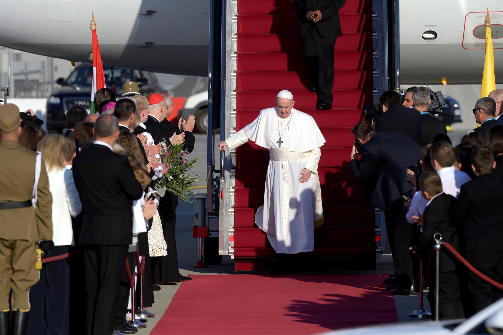 El papa Francisco ya está en Budapest para iniciar una peregrinación en Hungría