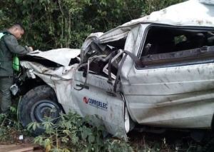 Trabajador de Corpoelec murió tras caer al vacío en la autopista Caracas – La Guaira (Fotos)